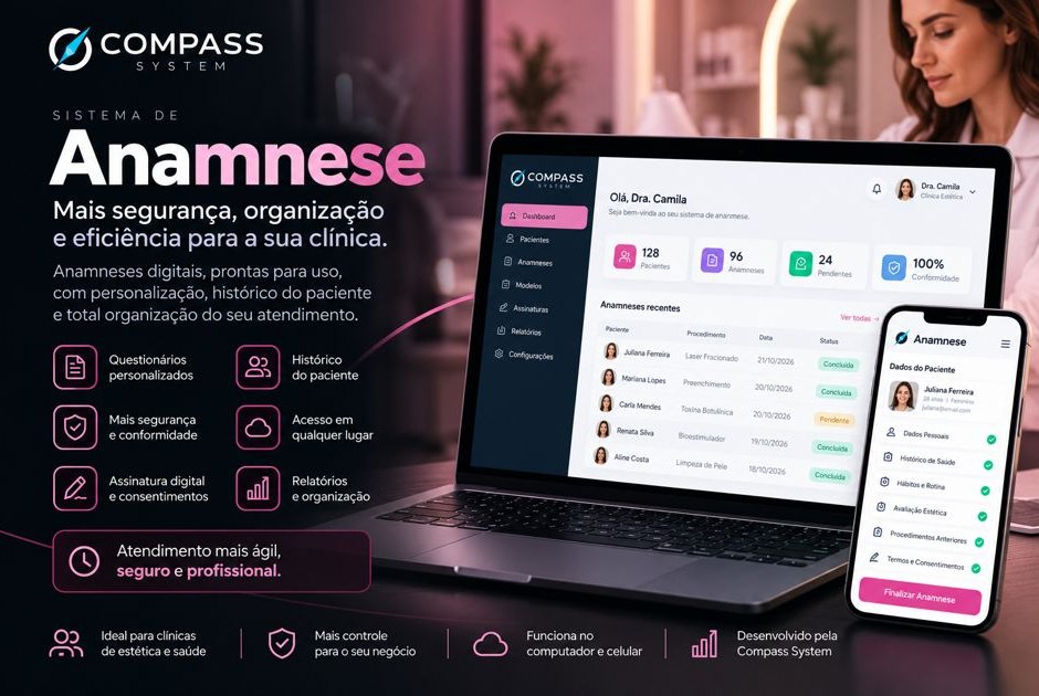 Compass Anamnese: anamneses digitais para clínicas